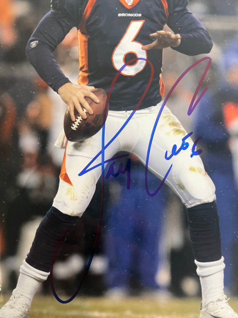 Jay Cutler Autographed Denver Broncos 8 x 10 Photo JSA - COA