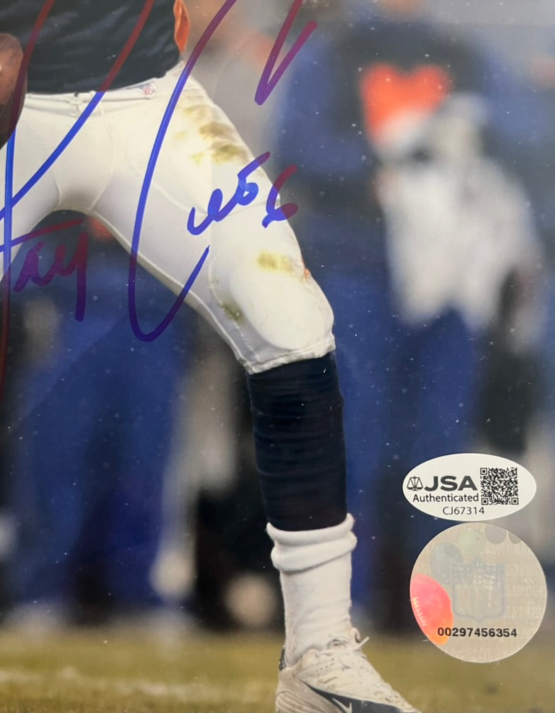Jay Cutler Autographed Denver Broncos 8 x 10 Photo JSA - COA