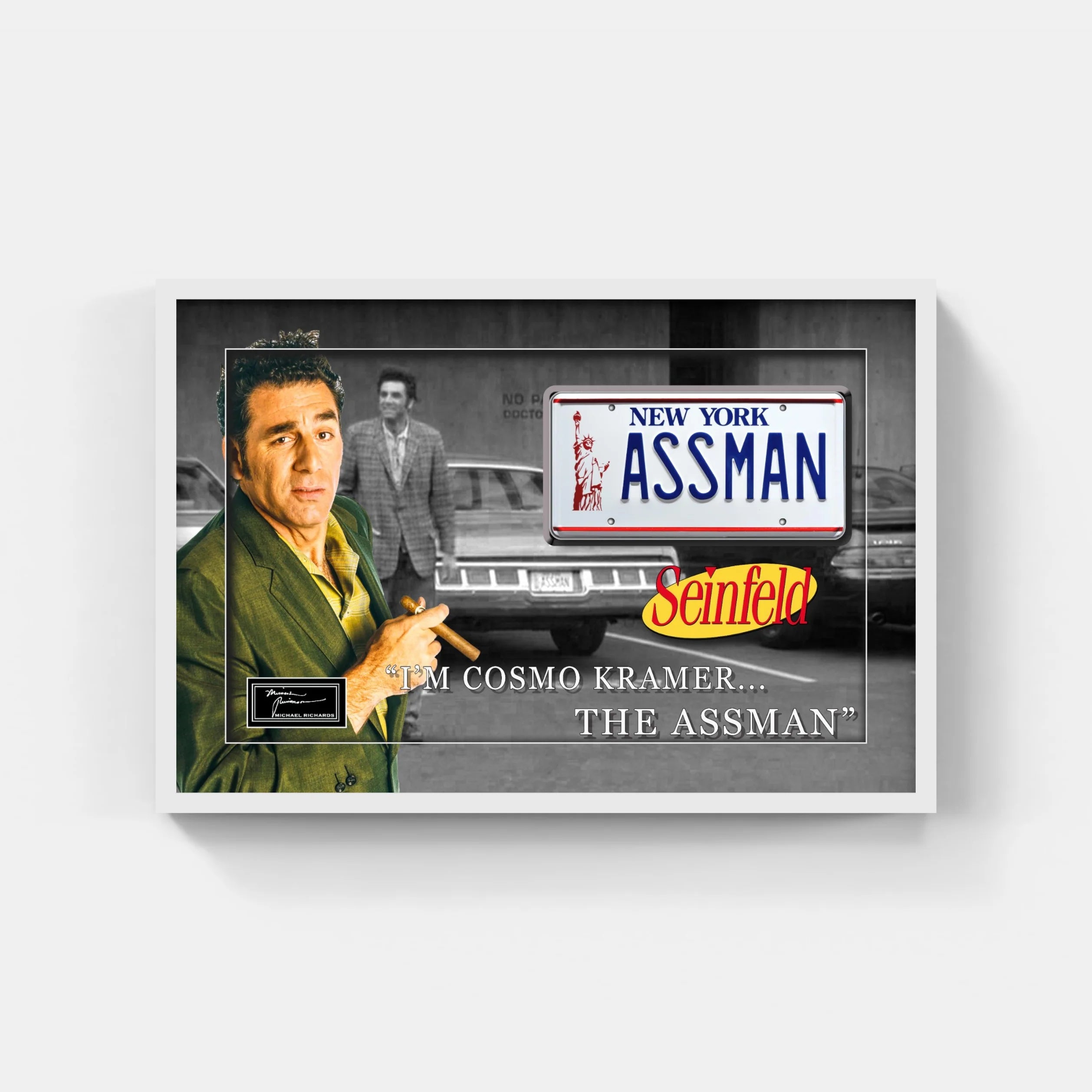 Cosmo Kramer ASSMAN License Plate Art - Latitude Sports Marketing