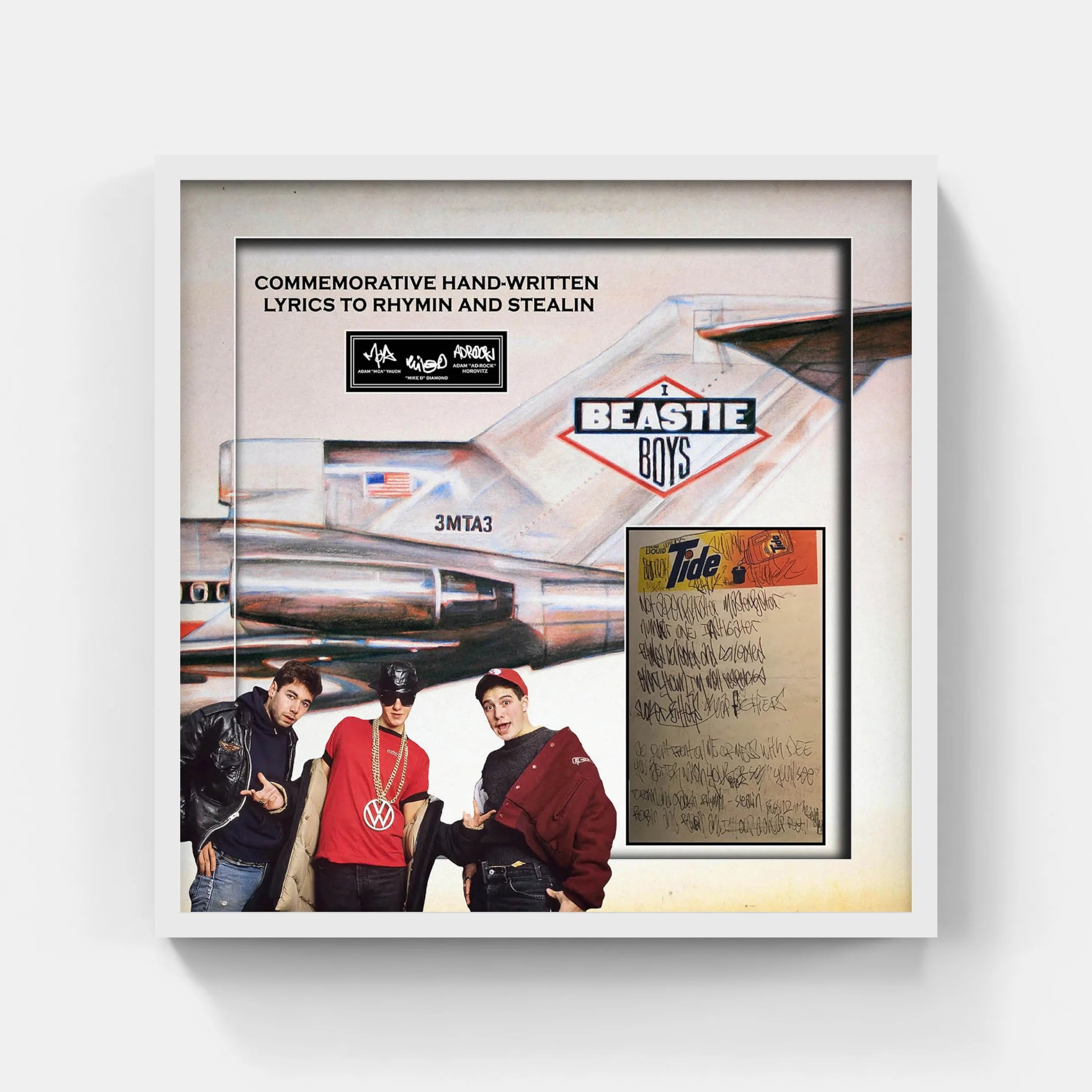 BEASTIE BOYS Replica Commemorative LYRICS (Charity) - Latitude Sports Marketing