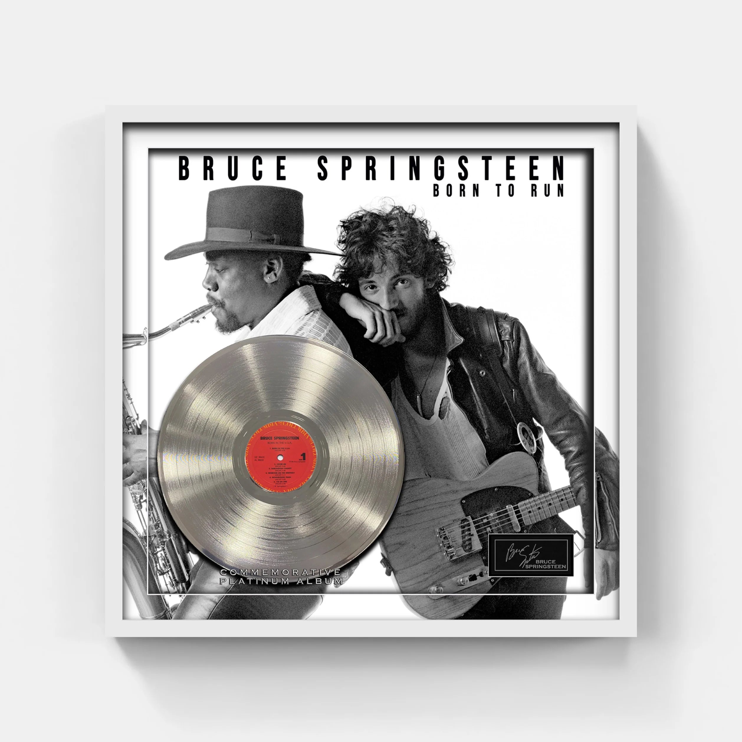 BRUCE SPRINGSTEEN BORN TO RUN PLATINUM ALBUM (Charity) - Latitude Sports Marketing