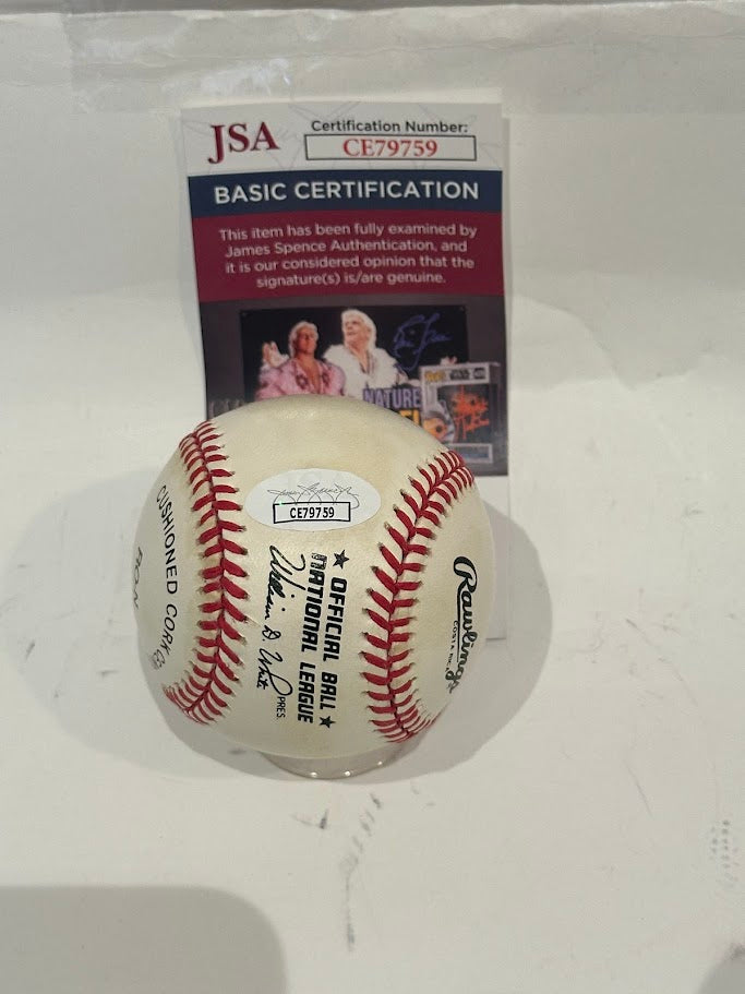 Mark Knudson Autographed Rawlings Official Baseball JSA COA