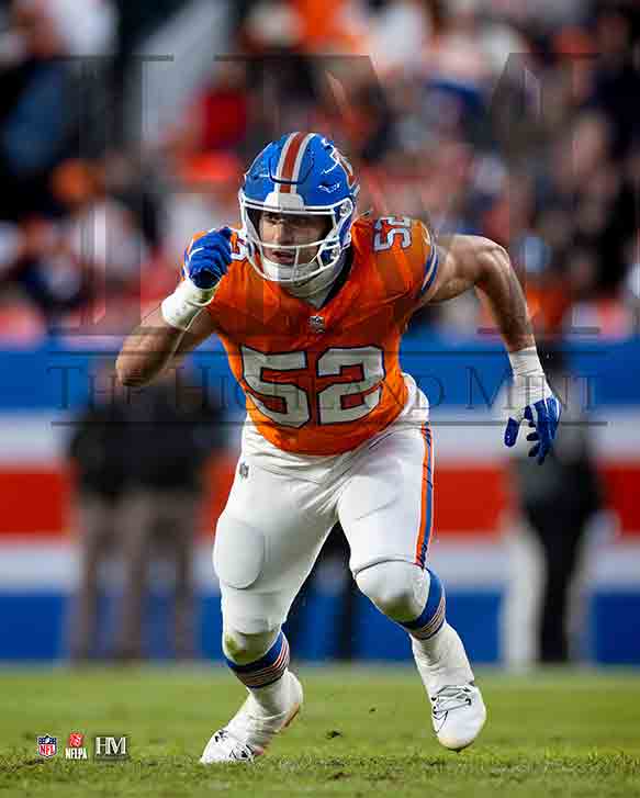 Jonah Elliss Denver Broncos In Person Signing Ticket