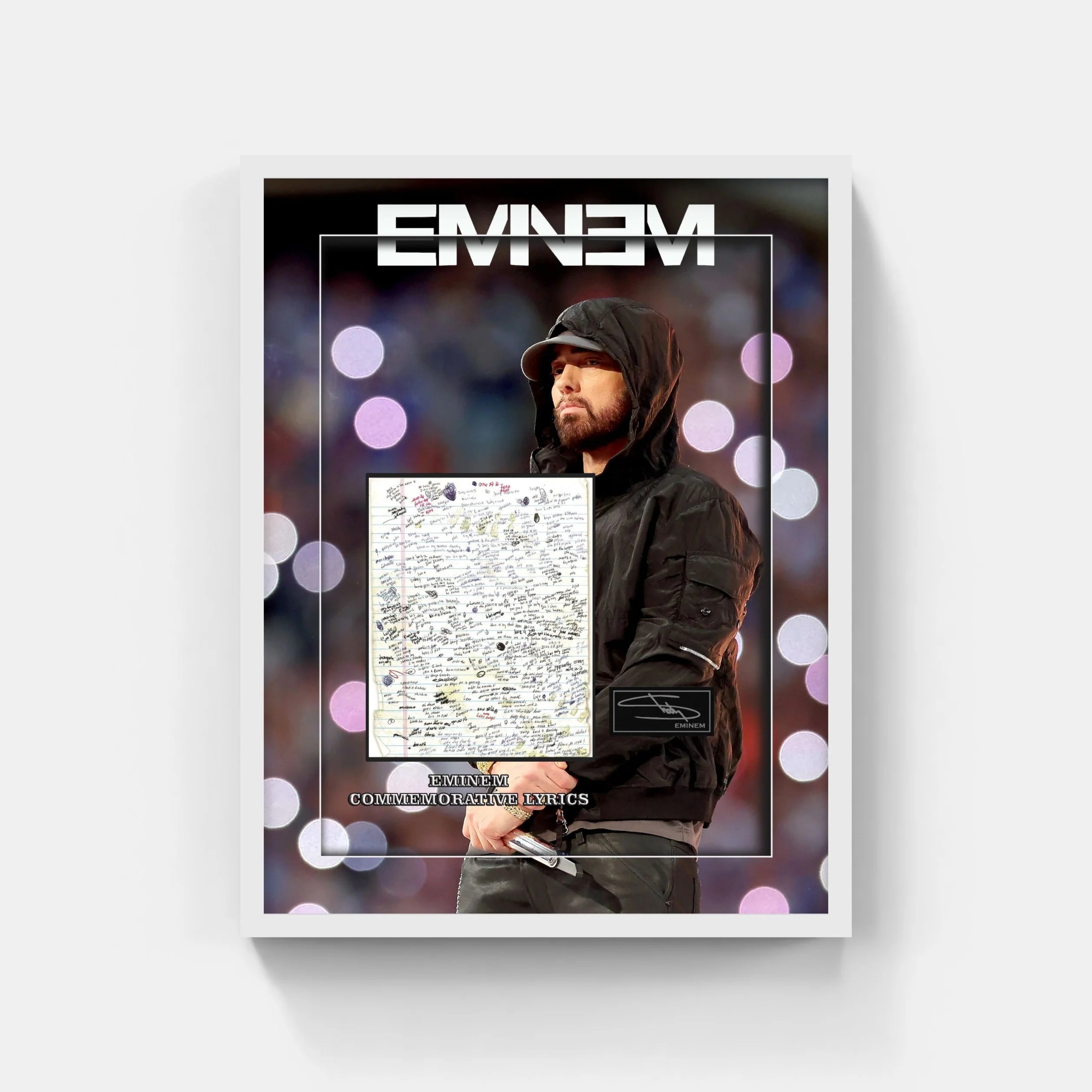 EMINEM Replica Commemorative LYRICS (Charity) - Latitude Sports Marketing