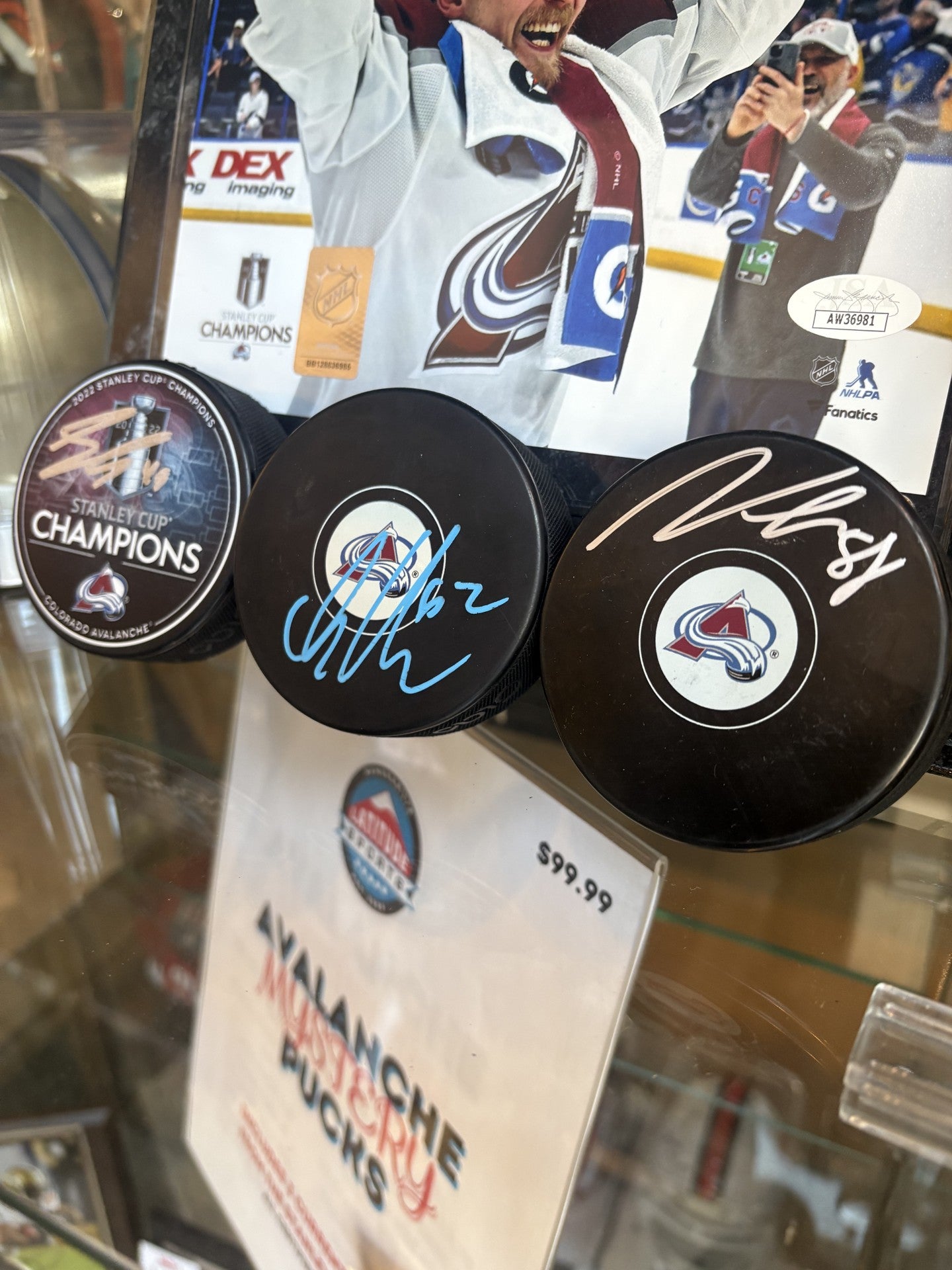 Trio Pack! Sam Girard, Martin Necas, Artturi Lehkonen -Get a Free Sammy G Photo