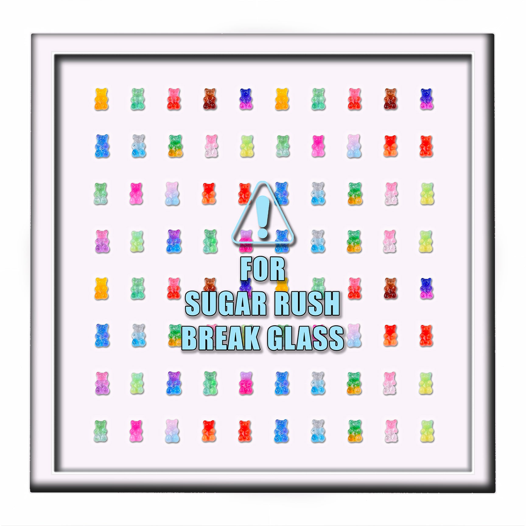Gummy Bears 3D Framed Collage with Lighted Frame (Charity)