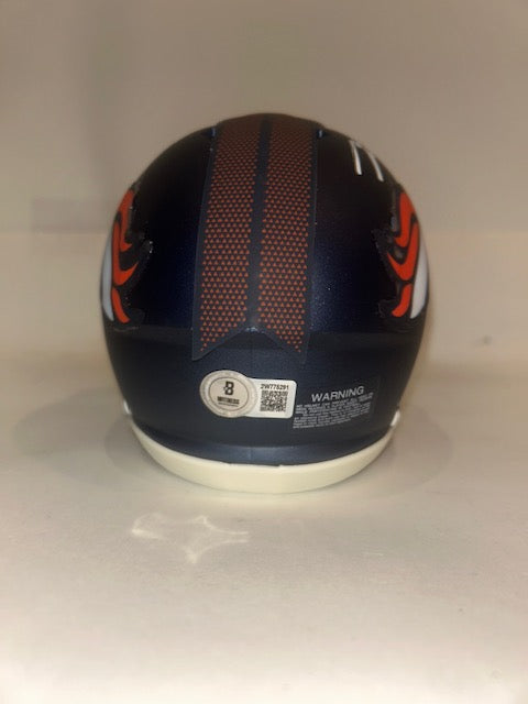 Talanoa Hufanga Autographed Denver Broncos Mini Helmet