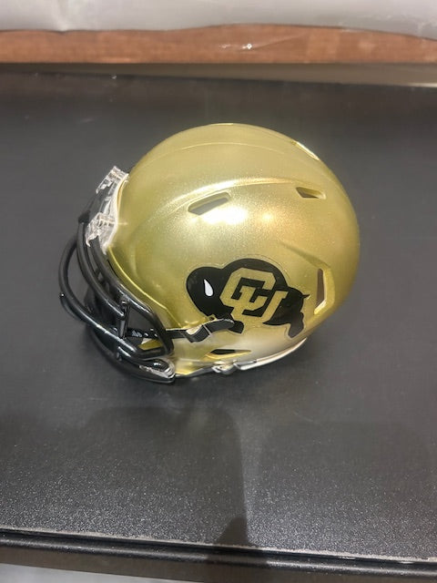 Deion Sanders Colorado Buffalos Autographed Mini Helmet JSA COA