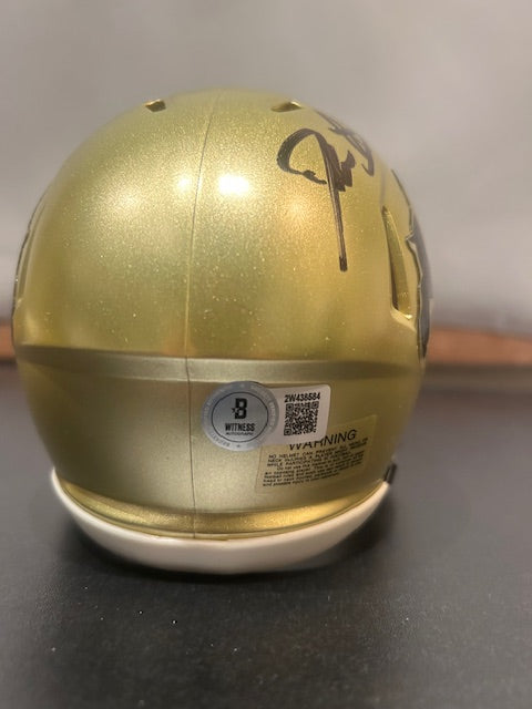 Deion Sanders Colorado Buffalos Autographed Mini Helmet JSA COA