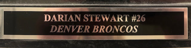 Darian Stewart Denver Broncos Autographed 8x10 Photo with Plaque JSA COA