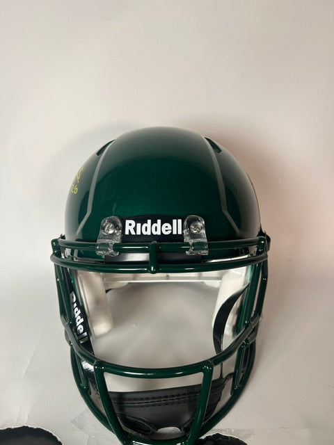Bo Nix Autographed Oregon Ducks Dark Green Pro Helmet – BAS COA