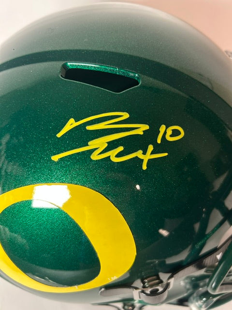 Bo Nix Autographed Oregon Ducks Replica Helmet – BAS COA