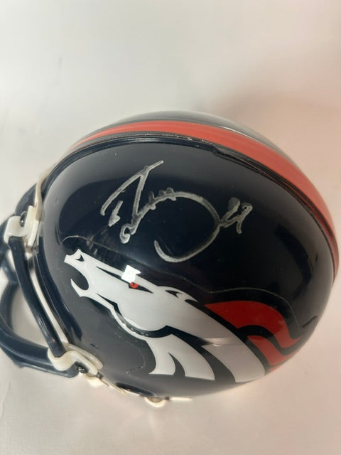Ed McCaffrey Denver Broncos Autographed Mini Helmet – JSA COA