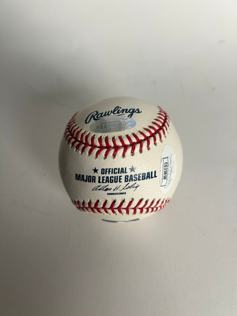 Bob Feller Autographed Rawlings Baseball Inscribed "HOF 61" – JSA COA