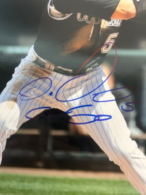 Carlos Gonzalez Autographed Colorado Rockies 8x10 Photo (Black Uniform) – JSA COA