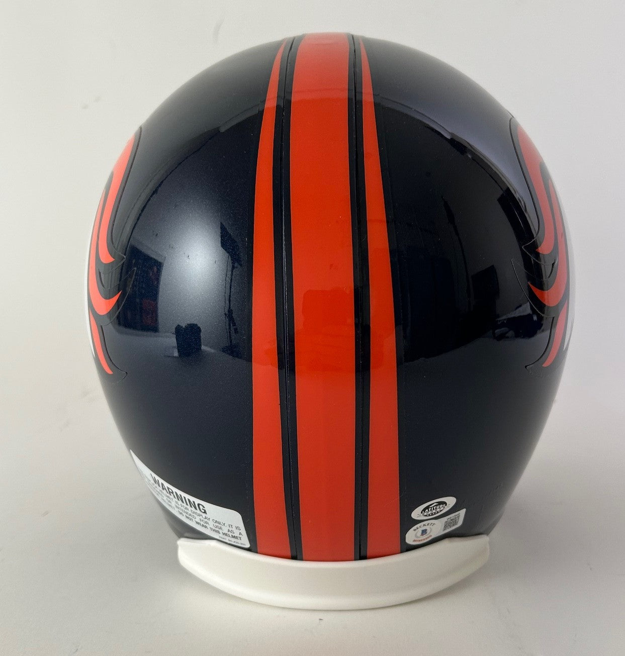 John Lynch Autographed/Inscribed "HOF '21" Denver Broncos Replica Helmet Beckett COA