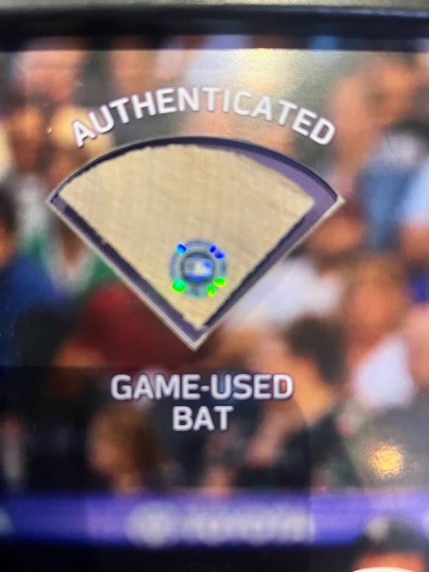 Carlos Gonzalez Highland Mint Photo w/ Game Used Bat Piece