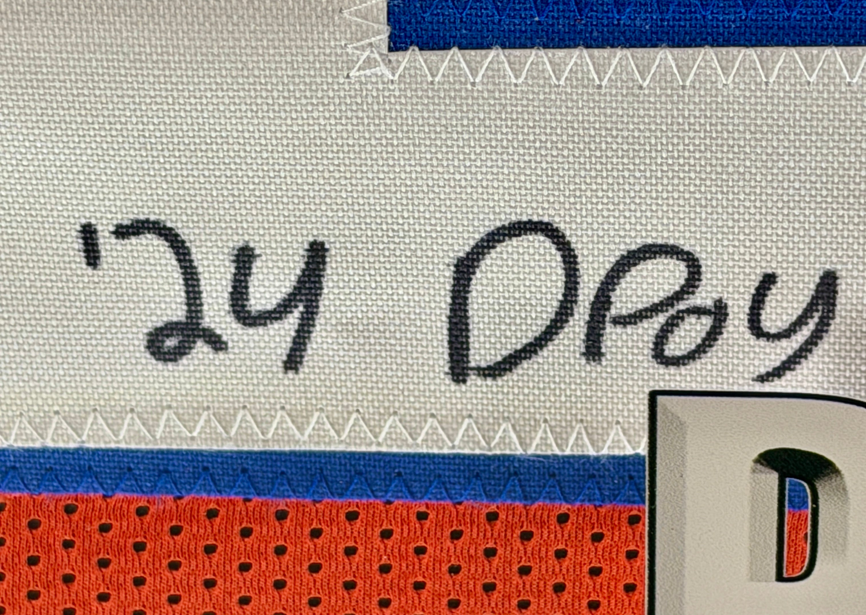 Patrick Surtain II Autographed/Inscribed "'24 DPOY" Custom Orange Jersey in LED Shadowbox BAS COA