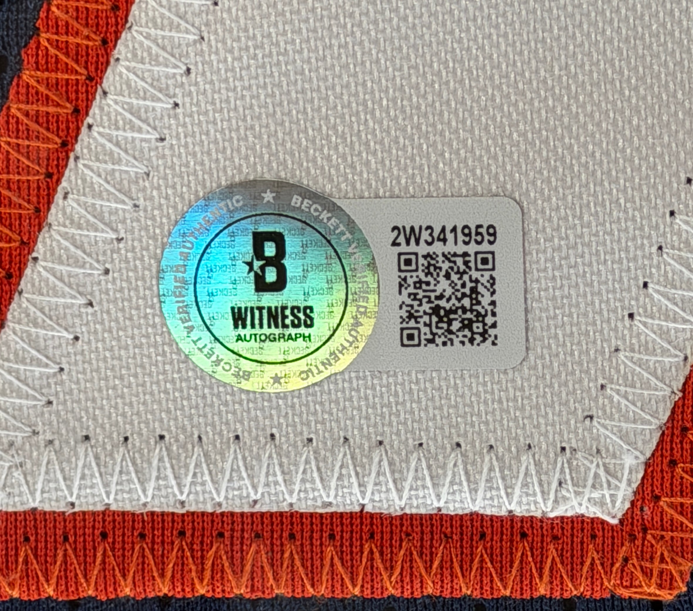 Steve Atwater Autographed/Inscribed "HOF '20" Navy Jersey in LED Lighted Shadowbox BAS COA