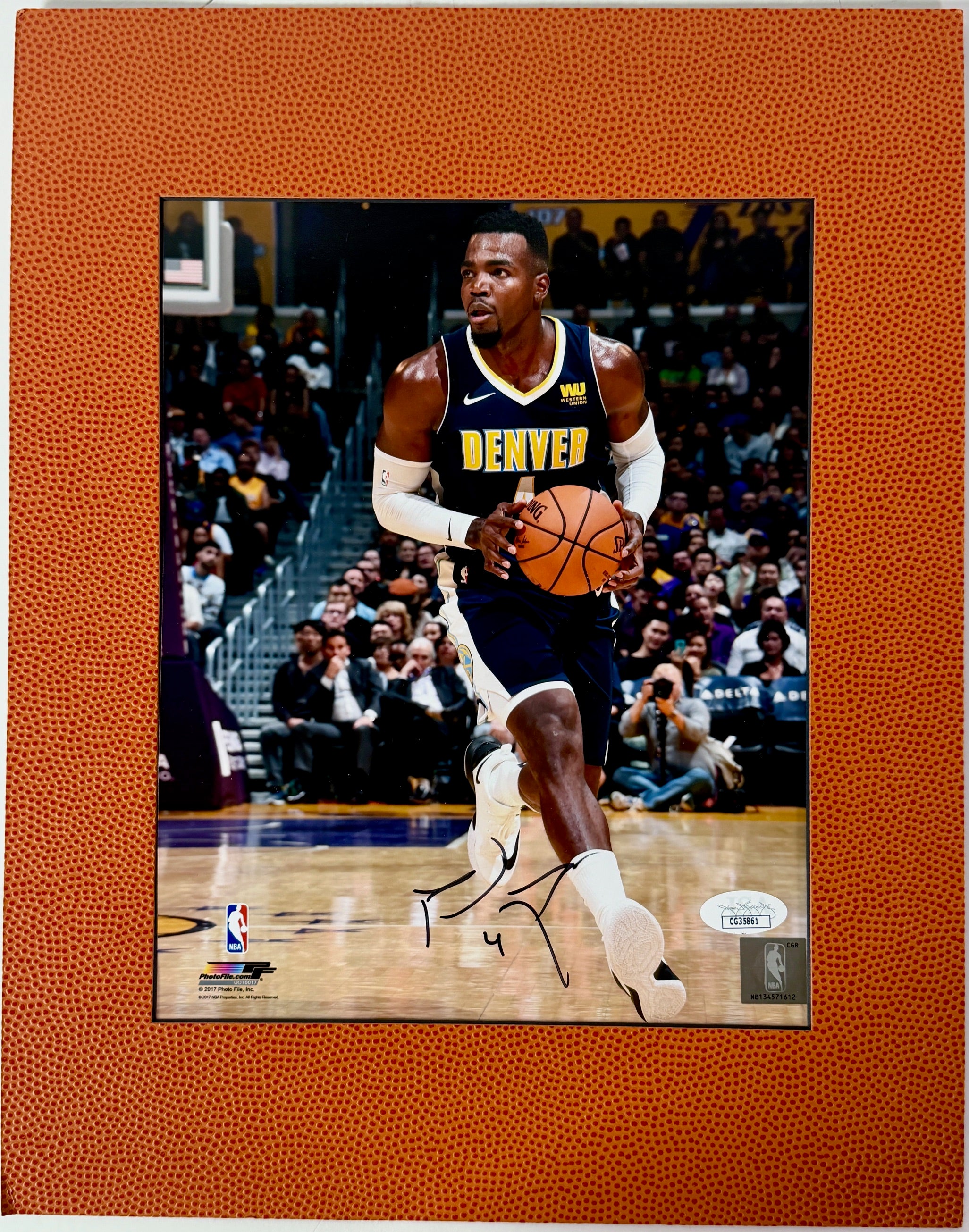 Paul Millsap Autographed 8x10 Photo Matted- JSA Certified Authentic