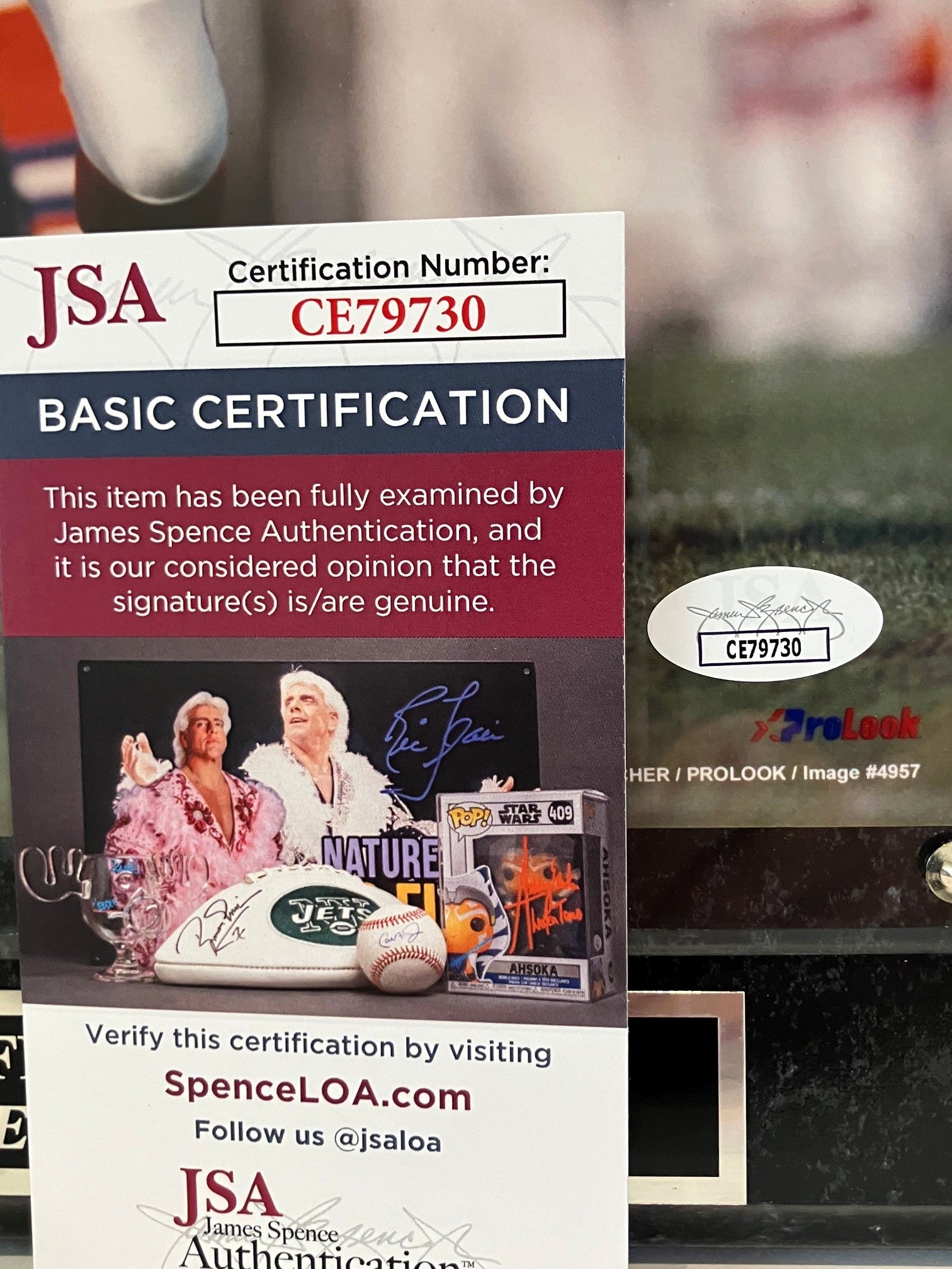 Simon Fletcher Autographed Denver Broncos 8x10 Photo w/ Plaque JSA COA