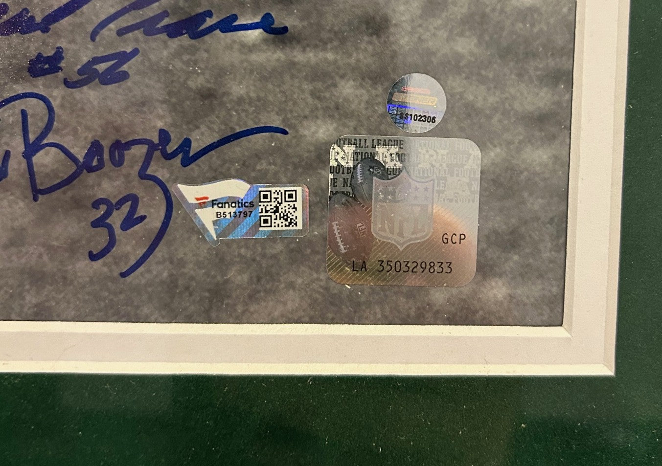 SB III champs New York Jets Autographed 16"x20" Framed Photo Fanatics COA