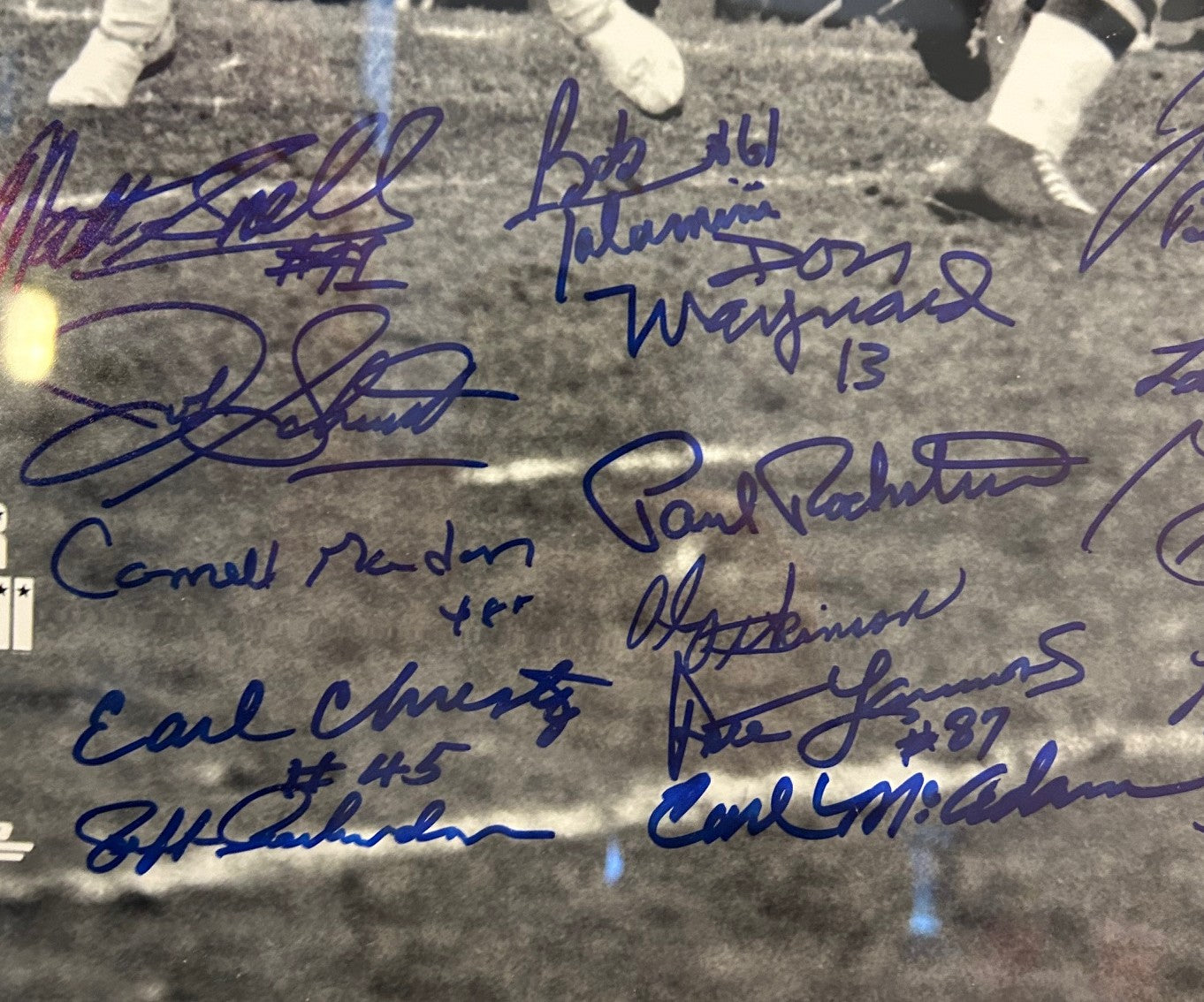 SB III champs New York Jets Autographed 16"x20" Framed Photo Fanatics COA