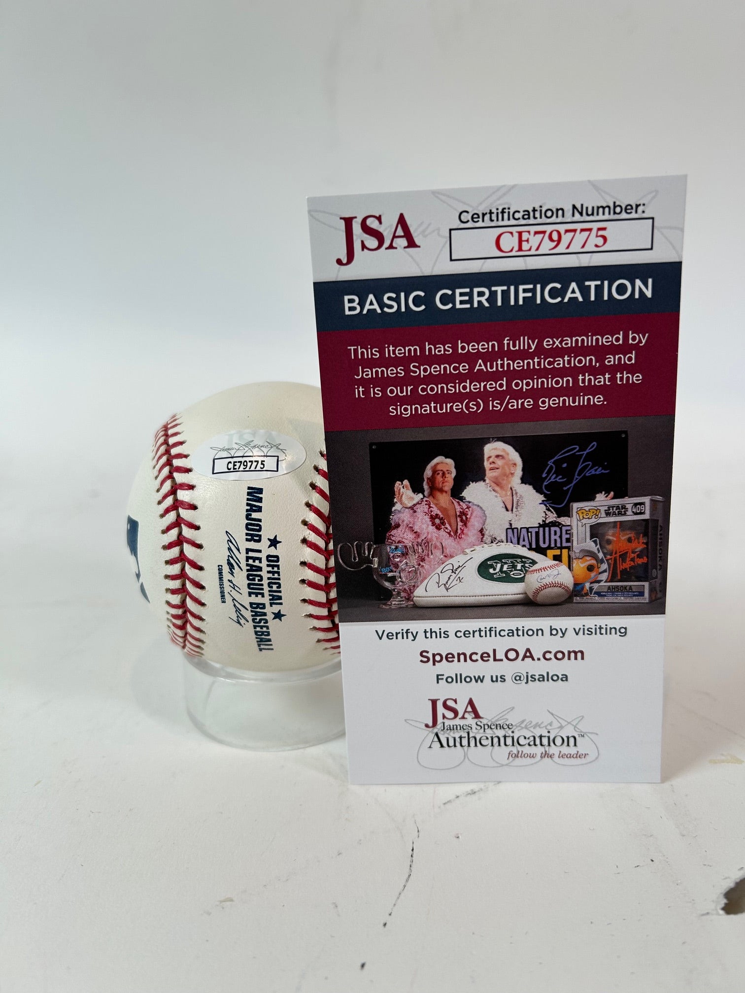 Don Larsen Autographed Rawlings Official Major League Baseball JSA COA