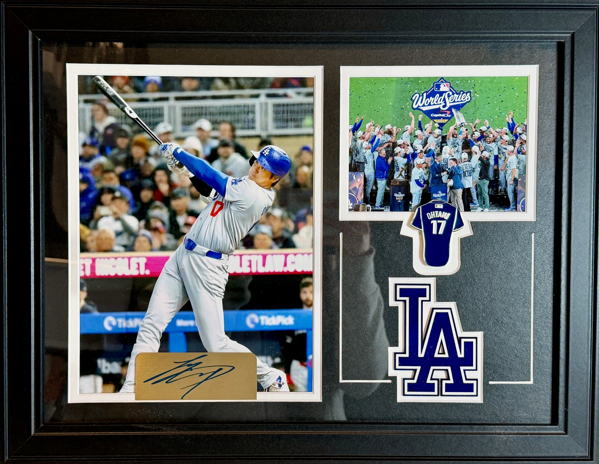 Shohei Ohtani Los Angeles Dodgers 2025 World Series Collage w/ Facsimile Signature - Latitude Sports Marketing