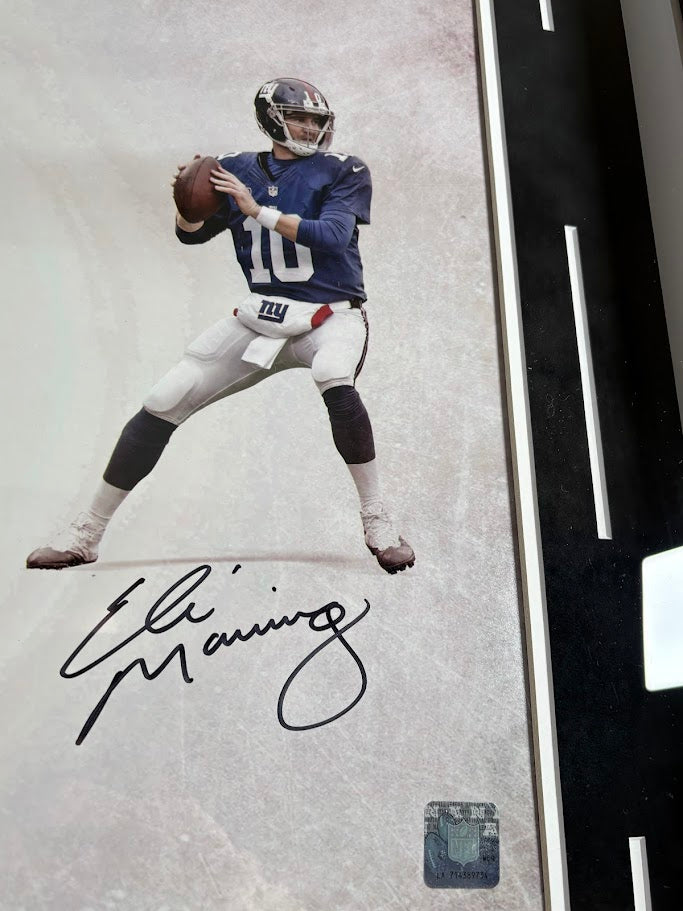 Manning Family 3x Autographed 16x20 Photo Shadowbox Framed Fanatics COA