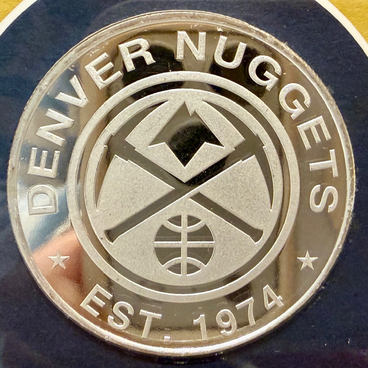 Nikola Jokic Denver Nuggets Highland Mint Photo and Coin LE 73/5000 w/ Facsimile Signature