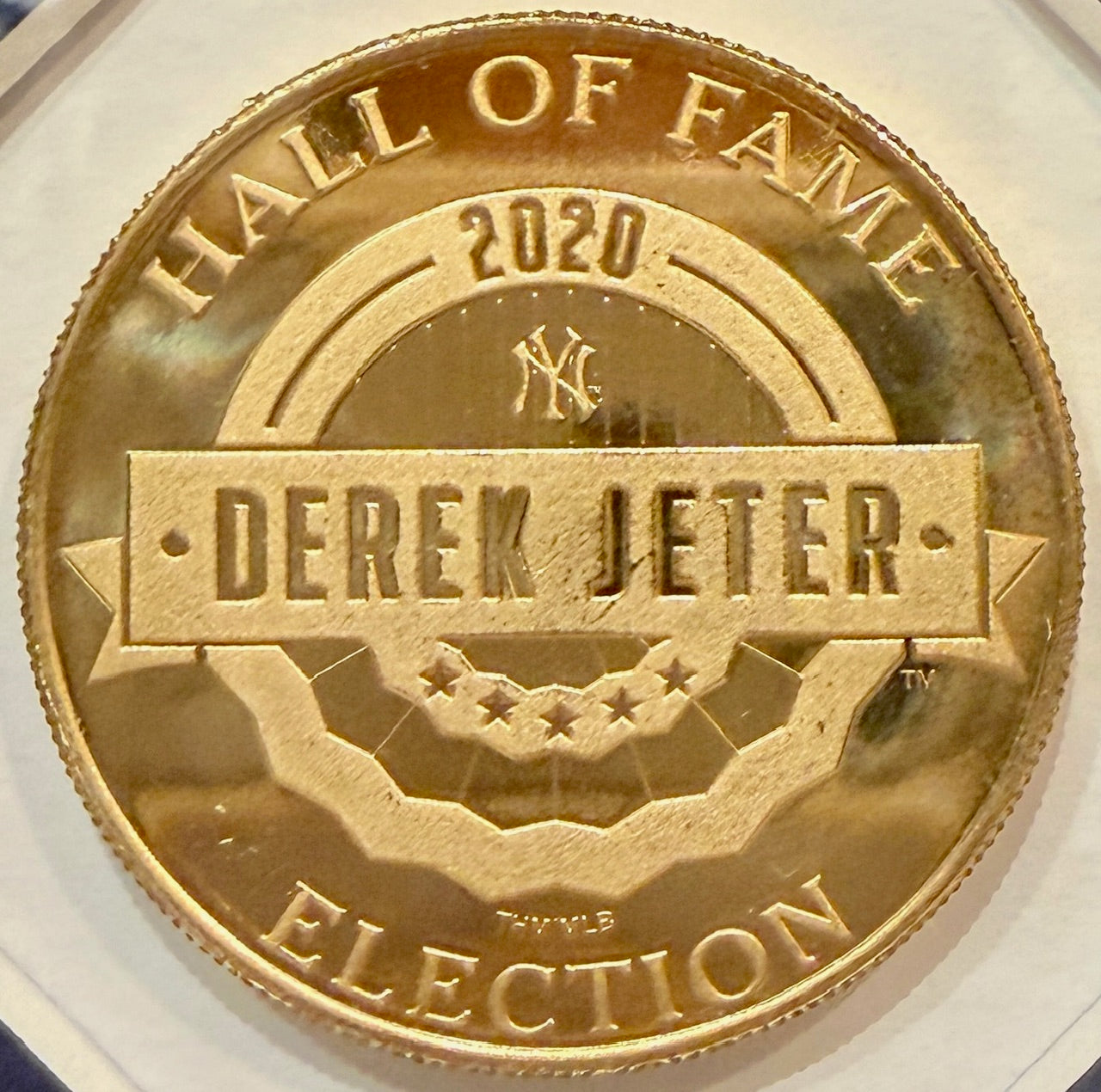 Derek Jeter New York Yankees Highland Mint Photo and 2 Coins Limited Edition 610/2222