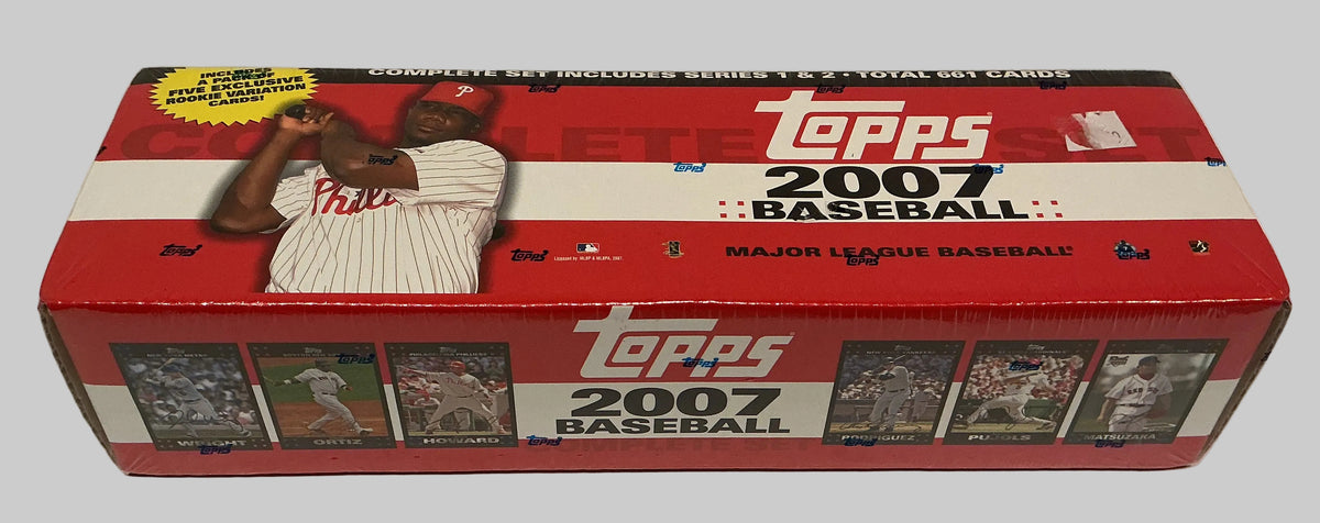 2007 Topps Baseball Complete Factory Set — 661 Cards + 5 Rookie Variation Cards