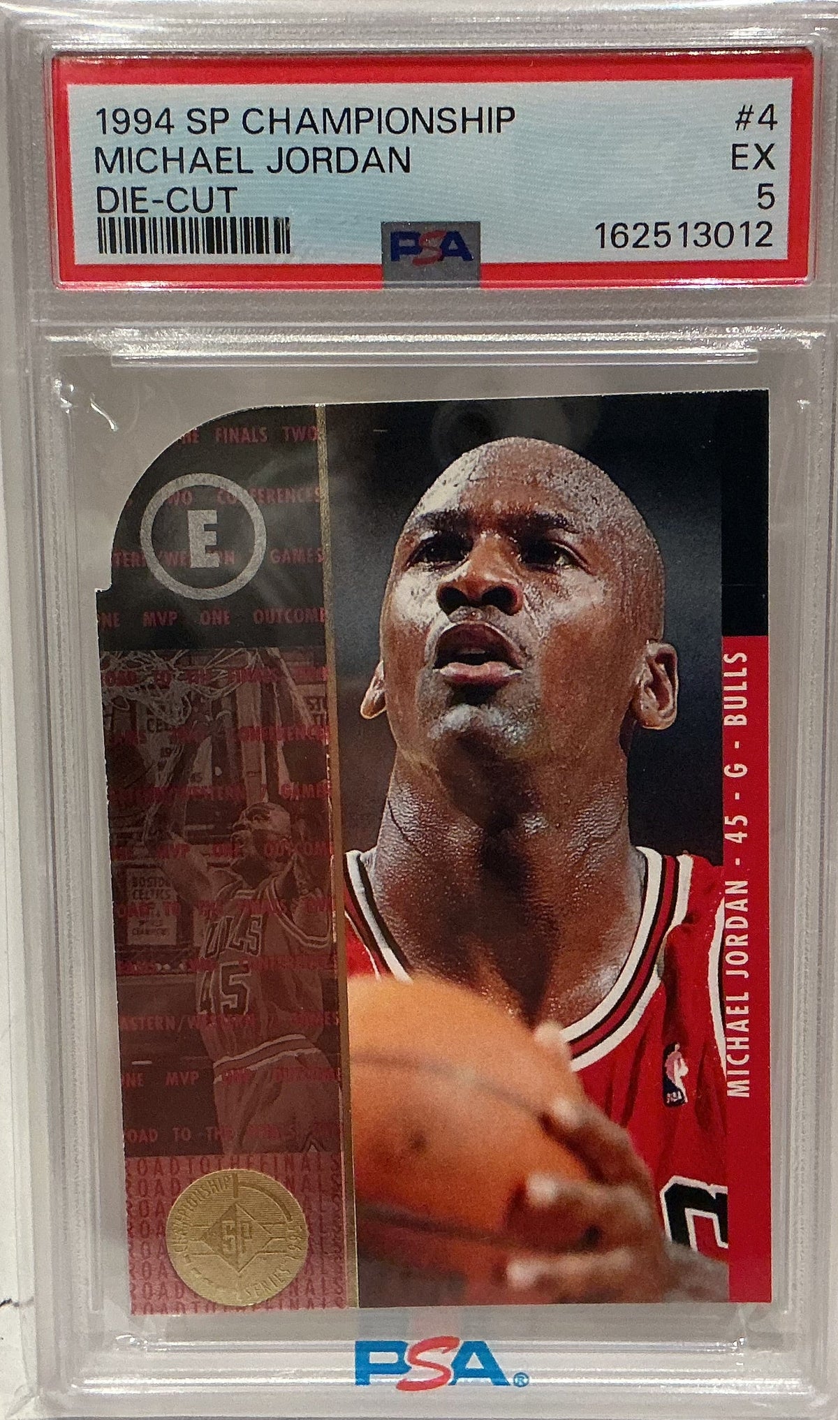 Michael Jordan 1994 SP Championship Die-Cut Card #4 PSA 5 EX — Chicago Bulls