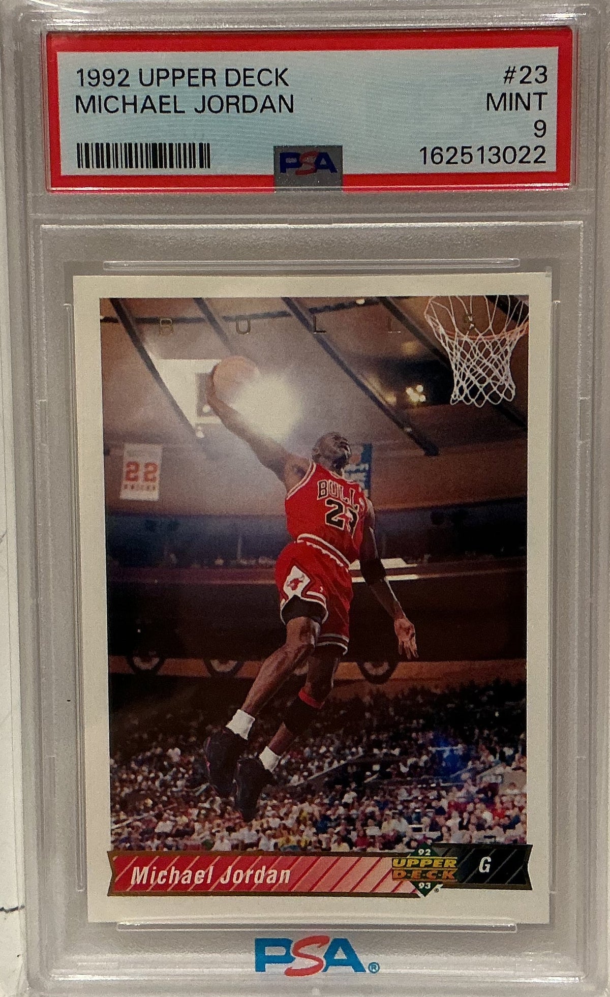 Michael Jordan 1992-93 Upper Deck Basketball Card #23 PSA 9 MINT — Chicago Bulls