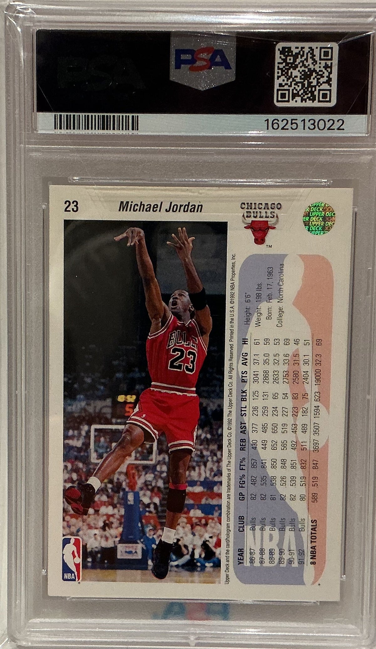 Michael Jordan 1992-93 Upper Deck Basketball Card #23 PSA 9 MINT — Chicago Bulls