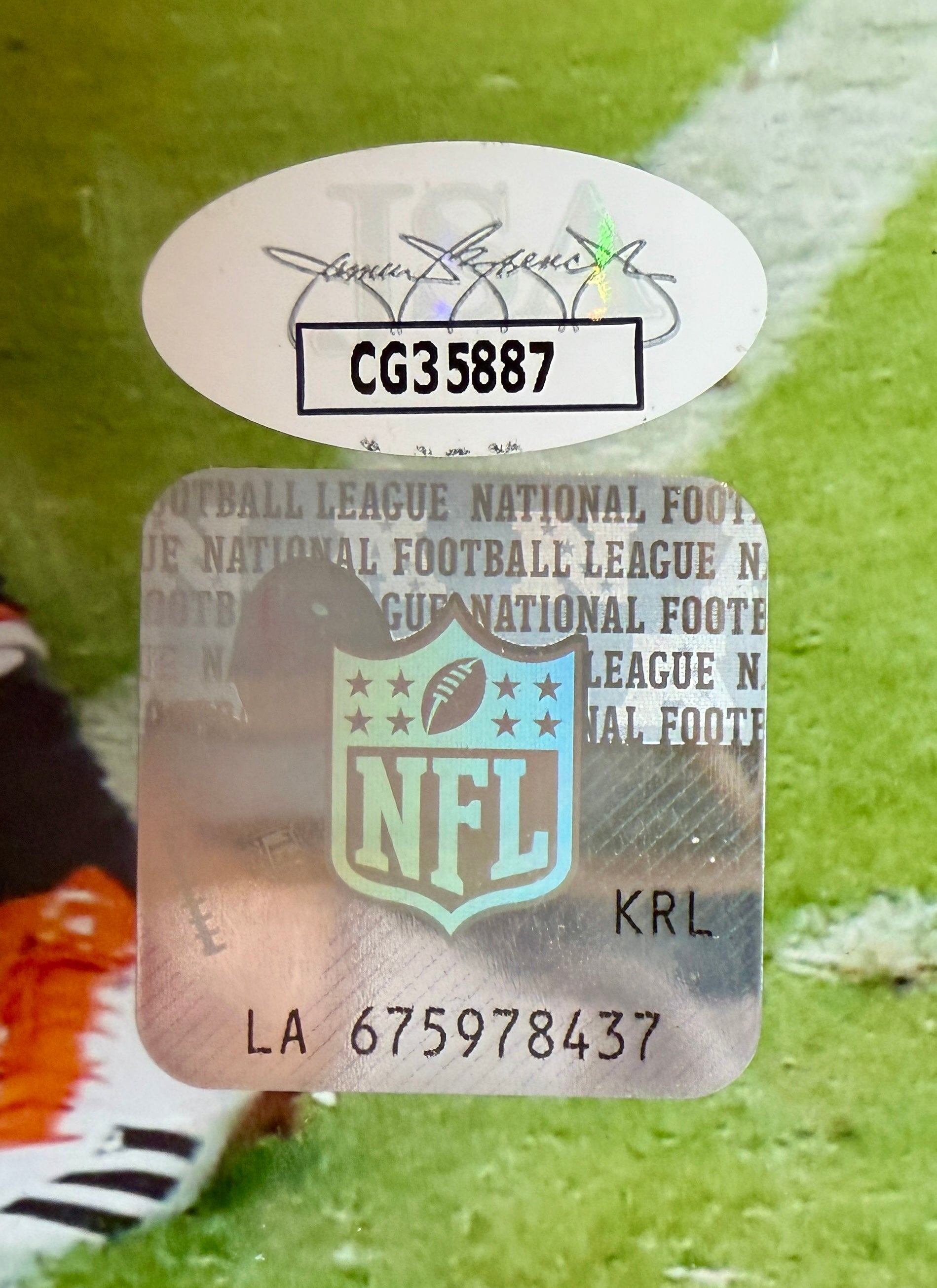 Emmanuel Sanders Autographed 8x10 Photo Inscribed "SB 50 Champs" w/ Plaque - JSA COA