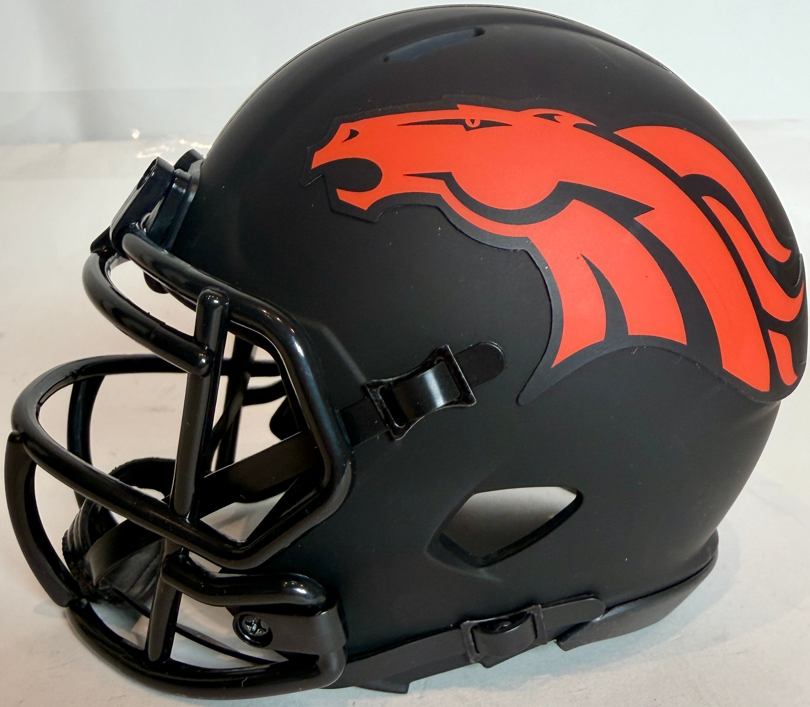 Steve Atwater Autographed Denver Broncos Eclipse Mini Helmet - BAS Certified