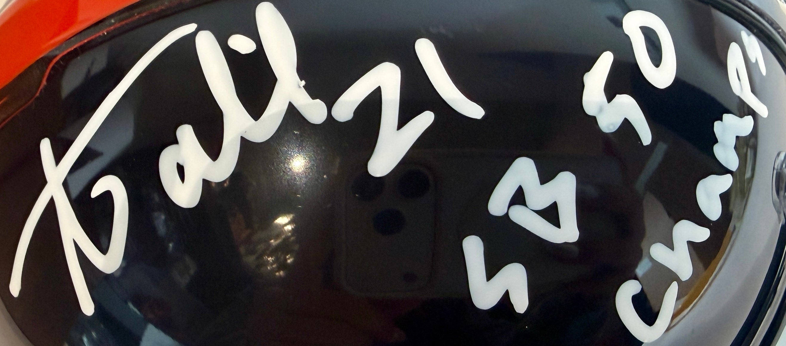 Aqib Talib Autographed Denver Broncos Navy Blue Mini Helmet - Inscribed 'SB 50 Champs' - BAS Certified