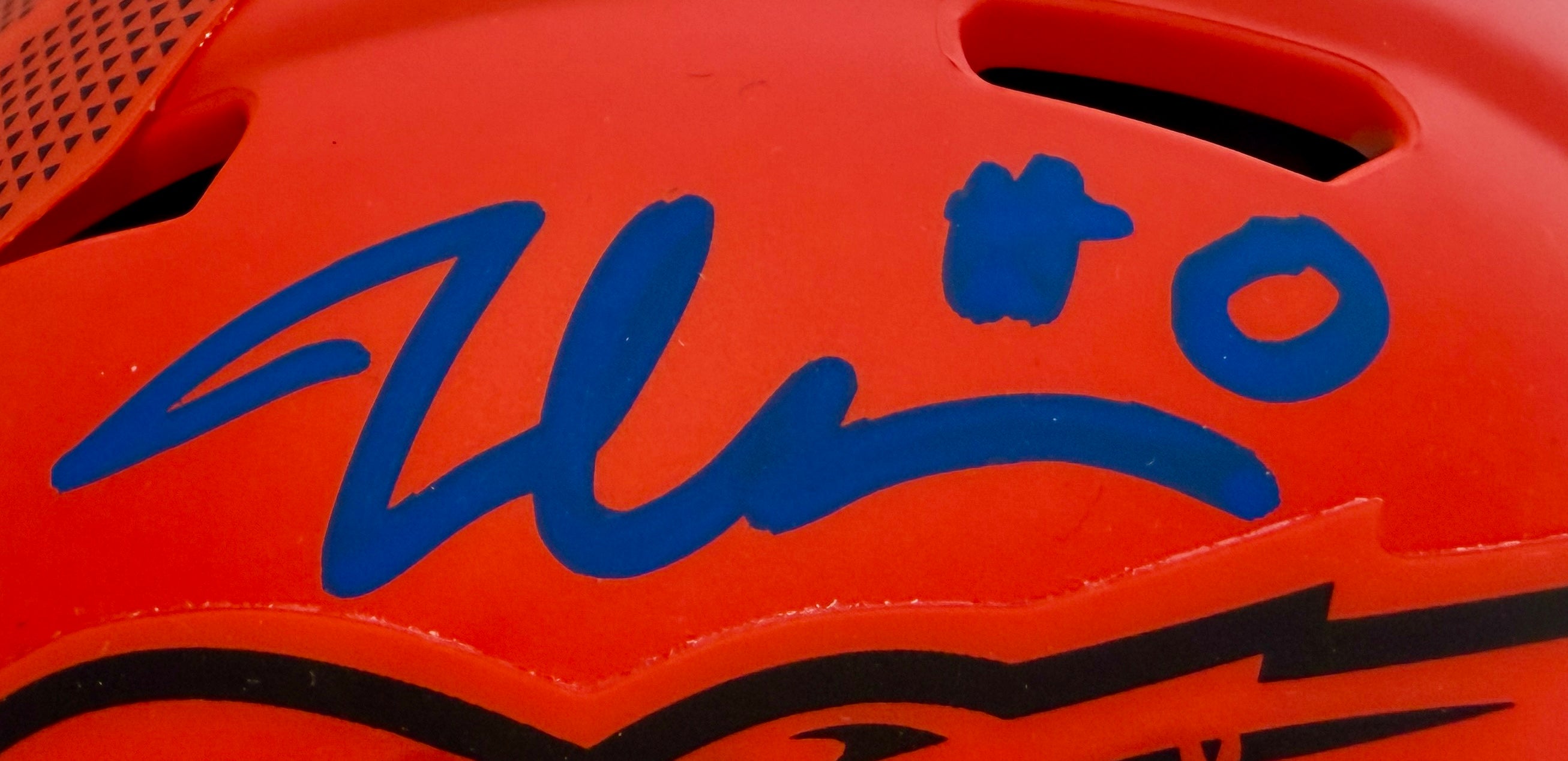 Jonathon Cooper Autographed Denver Broncos Rave Mini Helmet - BAS Certified