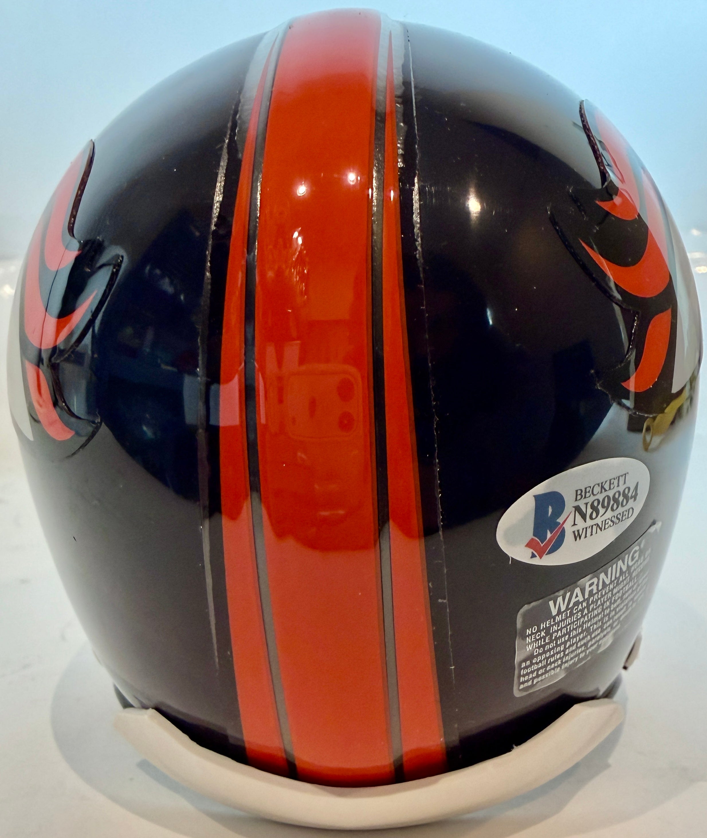 Champ Bailey Autographed Denver Broncos Navy Mini Helmet - Inscribed 'HOF '19' - BAS Certified