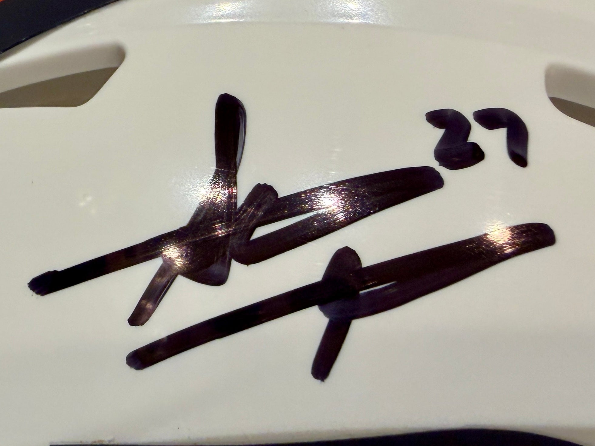 Steve Atwater Autographed Denver Broncos Snowcapped Mini Helmet - BAS Certified - Latitude Sports Marketing
