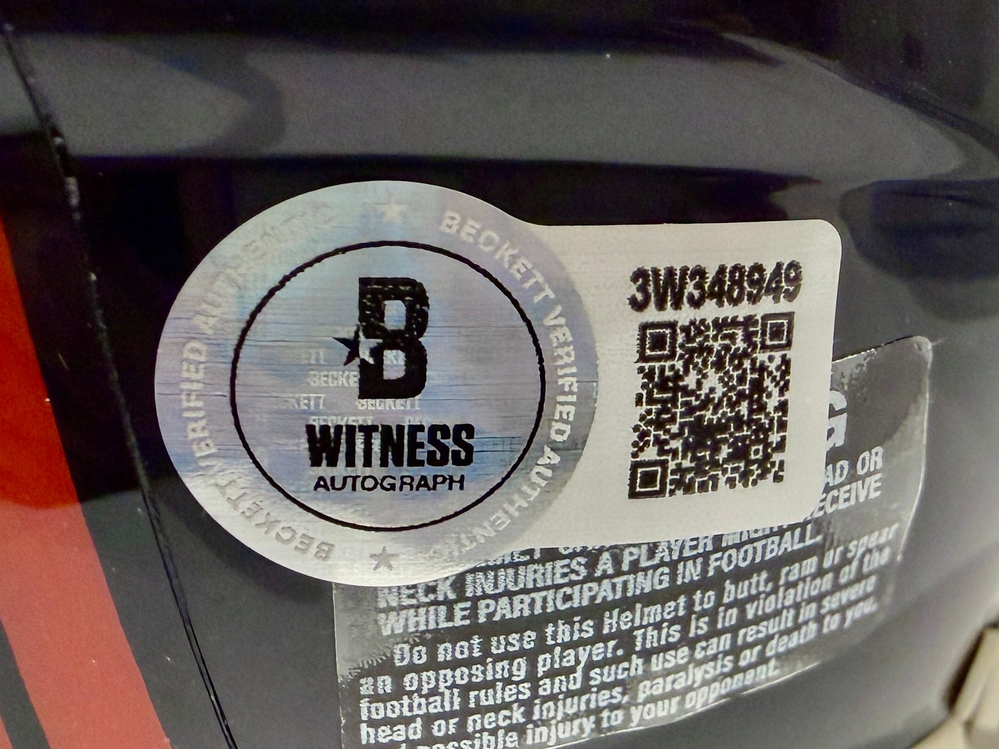 Derek Wolfe Autographed Denver Broncos Navy Mini Helmet - Inscribed 'SB 50 Champs!' - BAS Certified