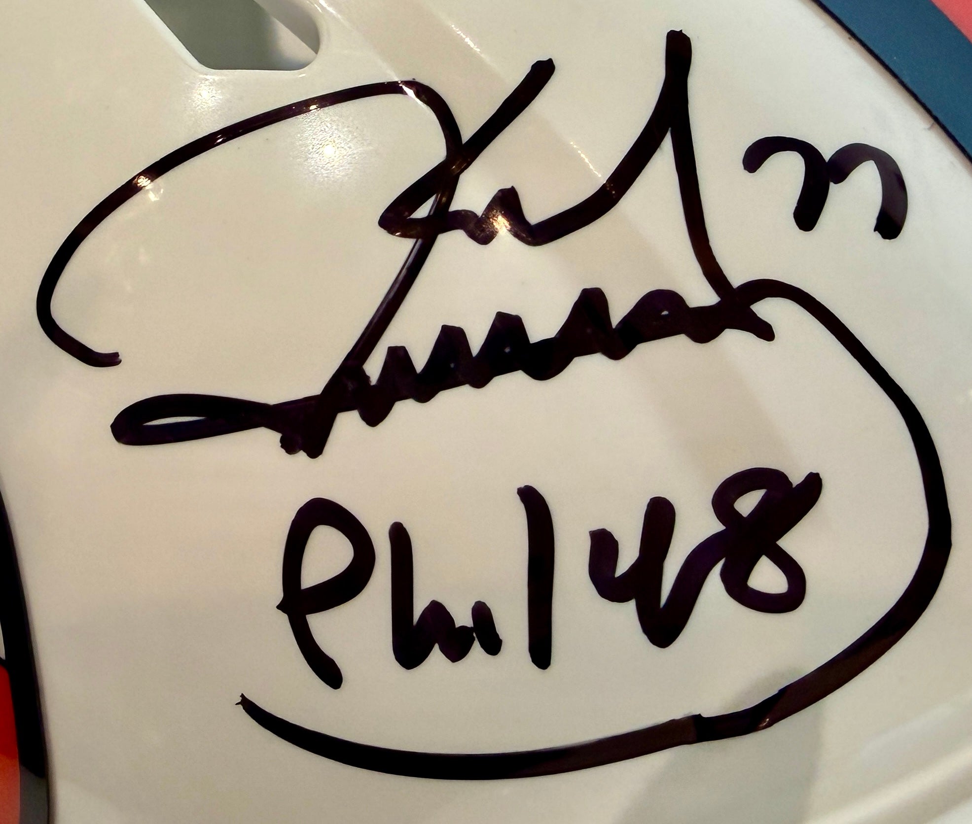 Karl Mecklenburg Autographed/Inscribed Denver Broncos Snowcapped  Mini Helmet BAS COA