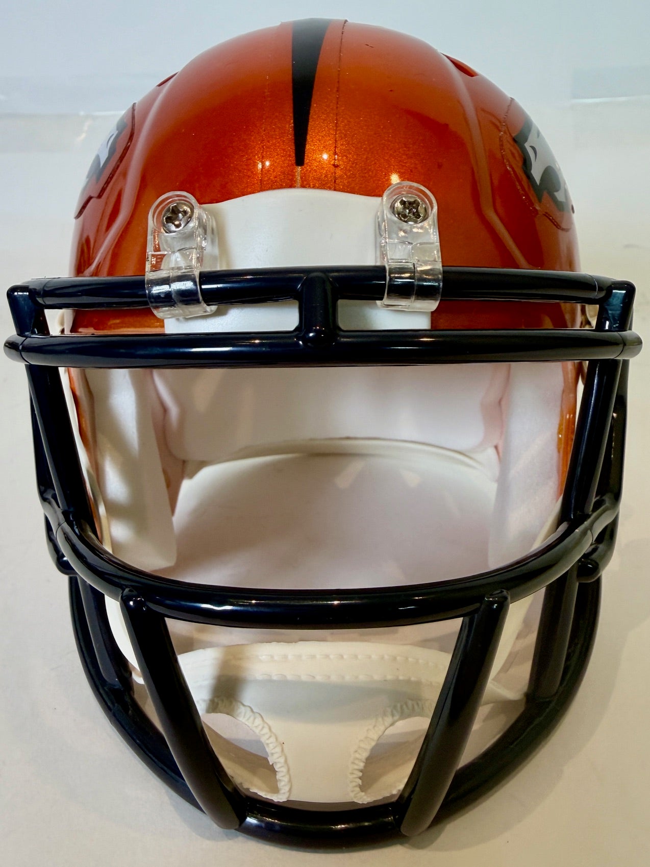 Courtland Sutton Autographed Denver Broncos Flash Mini Helmet Beckett COA