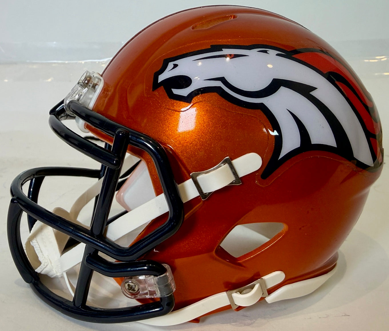 Courtland Sutton Autographed Denver Broncos Flash Mini Helmet Beckett COA