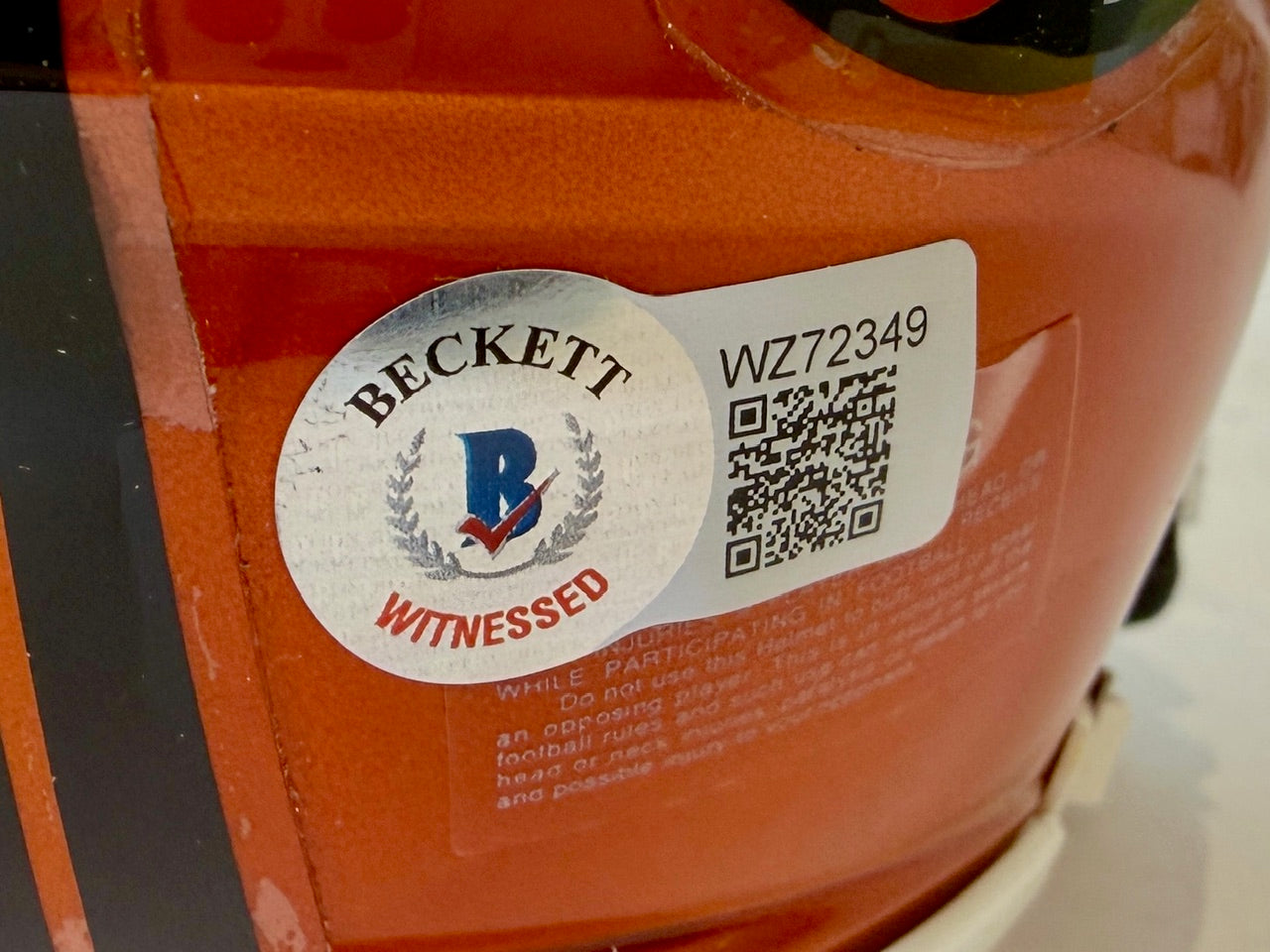 Courtland Sutton Autographed Denver Broncos Flash Mini Helmet Beckett COA