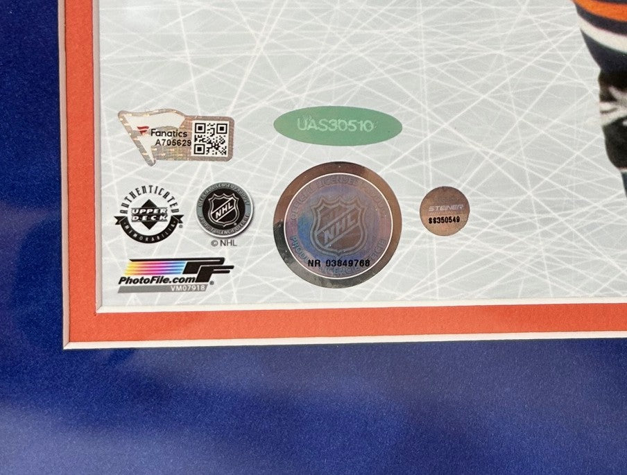 Wayne Gretzky Autographed 32x16 Panoramic Photo Framed Fanatics & UDA COA