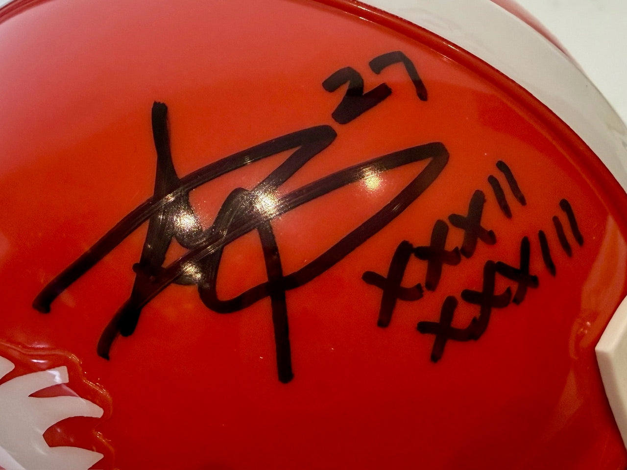 Steve Atwater Autographed /Inscribed "XXXII, XXXIII" 60s Throwback Mini Helmet JSA COA