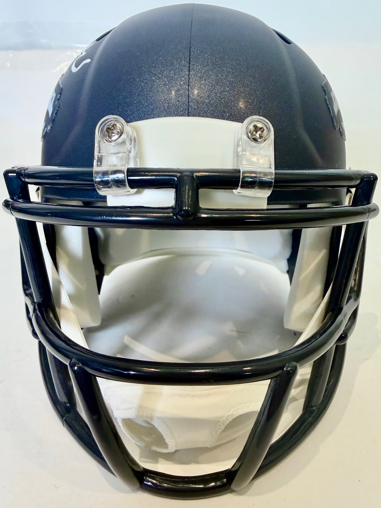 Nik Bonitto Autographed Denver Broncos Navy Mini Helmet Beckett COA